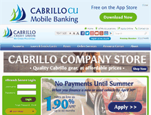 Tablet Screenshot of cabrillocu.com